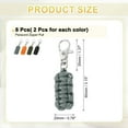 thumbnail image 2 of Uxcell Reflective Paracord Zipper Pull with Metal Clasp for Clothing and Luggage Accessories 4 Color, 2 of 7