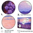 thumbnail image 3 of Designart "Purple Cactus Scenery" Cactus Wall Art Living Room, 3 of 7