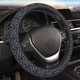 thumbnail image 4 of Uemuo Shells and Seaweed Printed Car Elastic Steering Wheel Cover - Universal Car Accessory for Diverse Cars Anti-Slip, and Comfortable- 15", 4 of 8