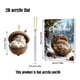 thumbnail image 2 of Calendario De Animales Con Pias, 30 X 30 Cm, Marco De Madera, Decoracin De Pared, Sala De Estar, 1 Calendario, Marrn, UKHBMC, 2 of 3