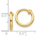 thumbnail image 2 of 14k Yellow Gold Non Pierced Hoop Earrings, 2 of 6