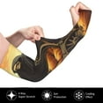 thumbnail image 3 of Arm Sleeves for Men/Women, Halloween Rice Field Pumpkin Skull Sun Protection Cooling Compression sleeves to cover arm, 3 of 6