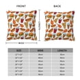 thumbnail image 2 of Pofeuu Hot Dog Burger Print Double-sided plush pillowcase Square Throw Pillow Covers Pillows Cover for Living Room Bedroom Sofa Couch Cushion Cover（No pillow core）-22"x22", 2 of 7