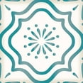 thumbnail image 6 of Mi Alma Turquoise Floral Peel & Stick Tiles - Vinyl Backsplash 8x8, 6 of 11