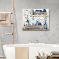 thumbnail image 2 of Bathroom Decor Canvas Wall Art Blue Bathroom Decor Farmhouse Wall Art Rustic Bathroom Sign Print Paintings Bathroom Pictures Modern Home Artwork Decor For Bathroom Framed Ready To Hang 12x16inch, 2 of 5