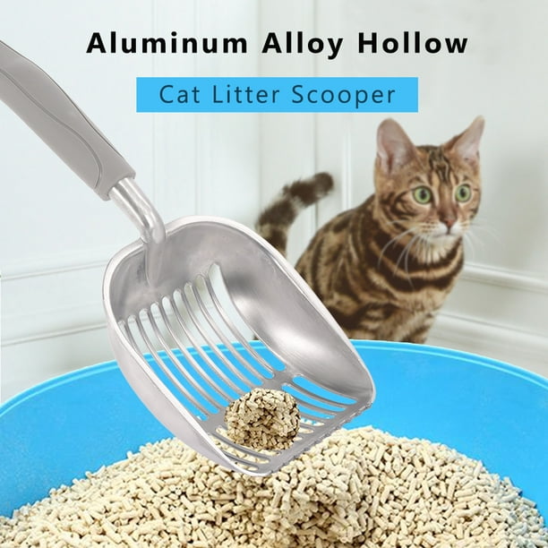 CACAGOO Aluminum Alloy Hollow Cat Litter Scooper Litter Shovel Sifter