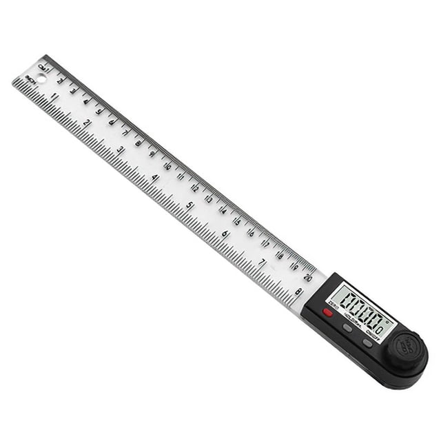 Kenally Regla de ángulo de 0-200mm, escala de ángulo de pantalla LCD, transportador eléctrico de prueba de 360 grados, alta precisión con Medidores de medidas dimensionales Kenally TO001919-00