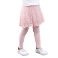 thumbnail image 5 of Povozer Girls Leggings Toddler Pants Leggings for Girls Tutu Ruffle Skirt(Pink,4-5Y), 5 of 6