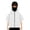 White, variant on AJTQTH Fashion Balaclava Hoodie for Boys Girls Kids Windproof Full Zip Up Short Sleeve Ski Mask Hoodie Oversized Full Zipper Hooded Sweatshirt Jacket with Kangaroo Pockets Green 10-11 Years