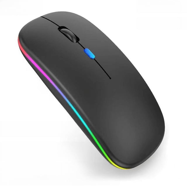 Ratón inalámbrico recargable silencioso para ordenador portátil de escritorio, regalo, ratón de carga inalámbrica Bluetooth