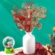 thumbnail image 4 of 1 pieza de tallo de decoración navideña, rama circular de caramelo, decoración de árbol de Navidad, festival de Navidad 2025, regalo de Año Nuevo, decoración de fiesta, 4 of 5