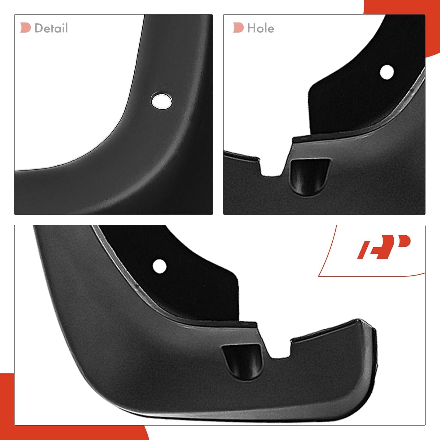 A-Premium Mud Flaps Splash Guards Replacement for Toyota Highlander 2001-2007 4-PC Set