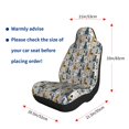 thumbnail image 4 of Naloa Llama and Cactus1 Car Seat Covers 2PCs Front Car Seat Covers Universal fit for Most Cars SUVs and Trucks - 2 PCS, 4 of 5