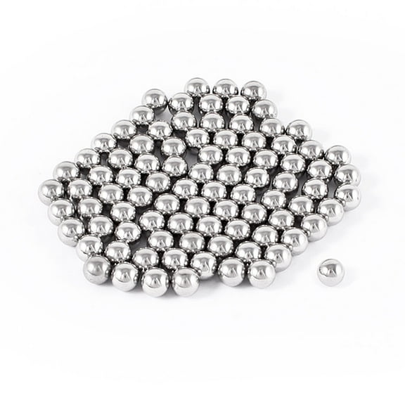 Gray 7mm Dia Bearing Steel Balls Bike Bicycle Spare Parts 100 Pcs