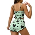 thumbnail image 6 of Stamzod Womens Pajama Sets Love Heart Printed Tank Top and Shorts Sleepwear Summer Comfy Sets for Women Clothing, 6 of 6