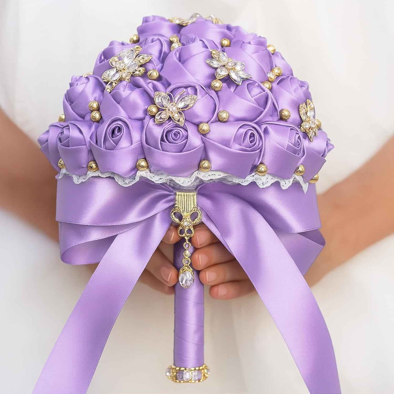 Lavender Satin Ribbon – 1 1/2'' x 100 Yards Polyester Light Purple Satin Ribbon for Gift Wrapping, Wedding & Party Decoration, DIY Crafts, Floral Bouquets, Wreath Bows