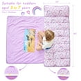 thumbnail image 4 of Alfombrilla de siesta para niños pequeños Lasoftan con almohada y manta Rainbow, 4 of 7