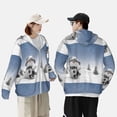 thumbnail image 4 of Kdxio Snowman And Christmas Tree Print Women Men Sun Protection UPF 50+ Jackets Zip Up Long Sleeve Hoodie Hiking Lightweight with Pockets, 4 of 7