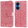 thumbnail image 1 of Funda tipo cartera GANGXUN para Honor X7 , diseño girasol, cuero PU, soporte, cierre magnético, tarjetero, 1 of 5