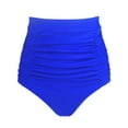 thumbnail image 1 of RELLECIGA Women's High Waisted Ruched Bikini Bottom, 1 of 8