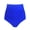 B-Royal Blue, variant on Women's Black High Waisted Ruched Bikini Bottom Size XX-Large