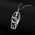 thumbnail image 5 of EUEAVAN Silver Bat Moon Pendant Necklace Stainless Steel Jewelry Halloween Gift, 5 of 7