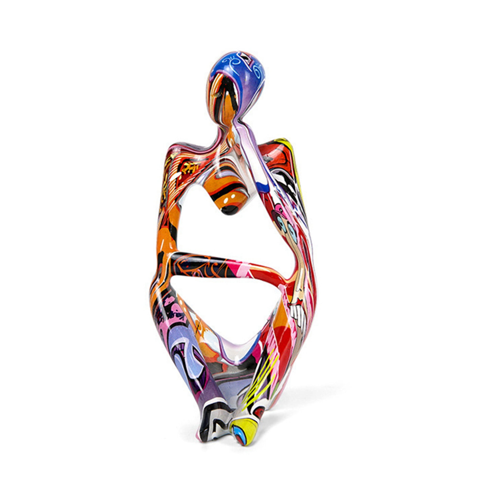 Thinker Statue Resin Abstract Sculpture Thinker Man Statue Collectible