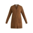 thumbnail image 5 of Time and Tru Women’s Longline Button Front Cardigan Sweater, Lightweight, Sizes XS-XXXL, 5 of 5
