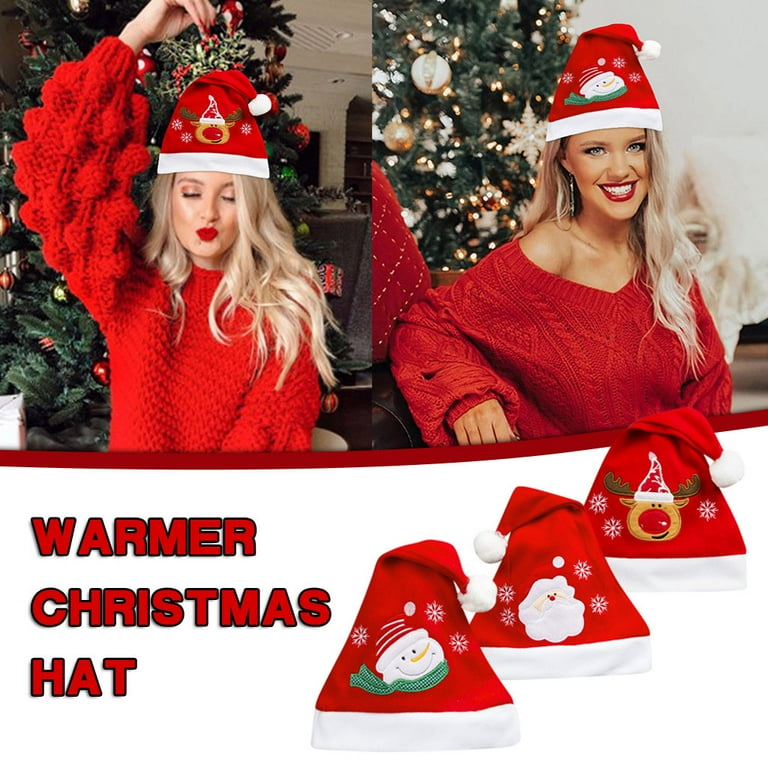 Womens Hats Summer Christmas Hat Santa Hat Xmas Holiday Hat for