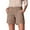 Brown, variant on WAYUTE Shorts for Women Shorts Regular Suit Hiking Shorts with Pocket Summer Casual Sports Shorts
