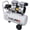 Light Gray + Metal, variant on Portable 10 Gallon Oil-Lubricated Air Compressor Tank 3.5HP Ultra Quiet Horizontal Tank with Adjustable Pressure and Built-in Wheel for Nailing, Painting, Inflation