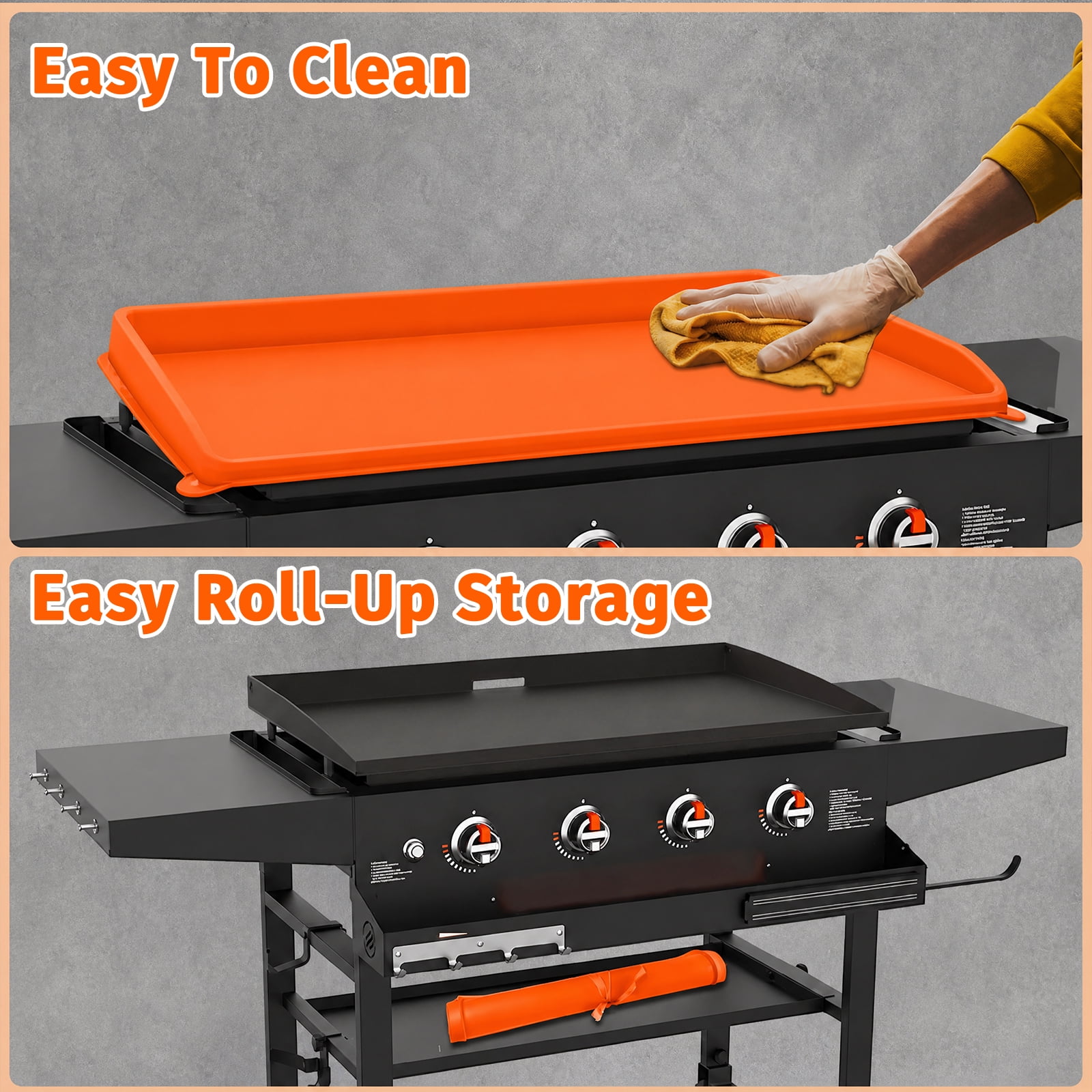 Mibote Griddle Cover Mat for Blackstone 36inch Griddle Accessories Around Protection Silicone Mat