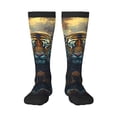 thumbnail image 1 of Fotbe Forest Meditating Tiger Calcetas Divertidas Estampadas para Hombre y Mujer, Calcetas de Algodón hasta la Rodilla para Caminar, Correr, Enfermería y Embarazo, 1 of 6