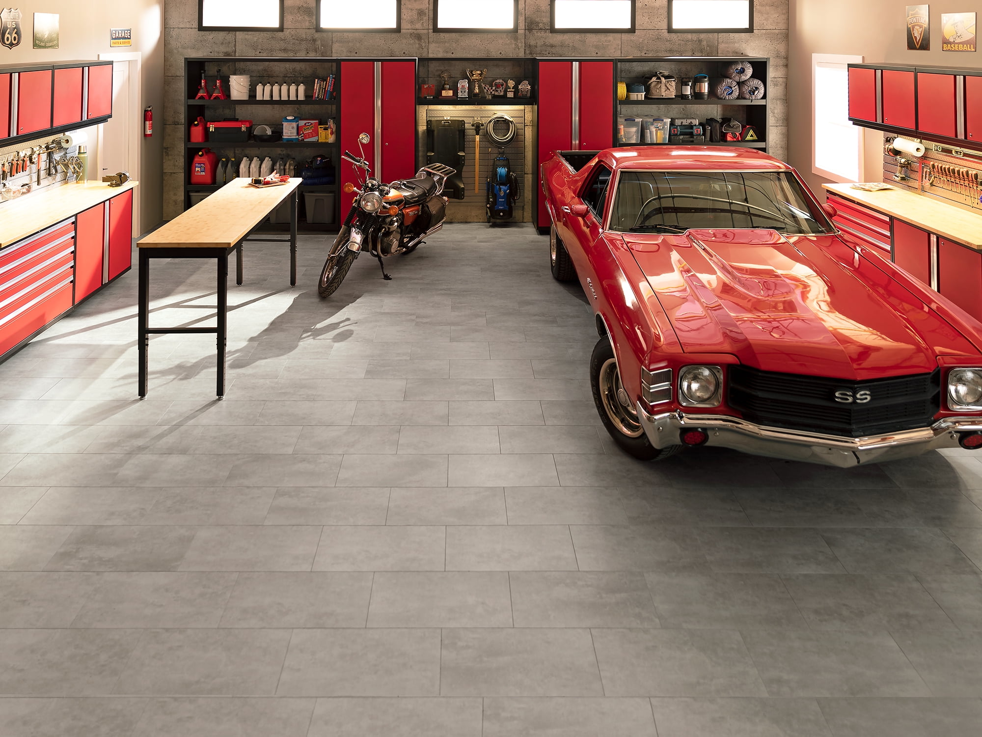 NewAge Products Vinyl Tile Flooring - 800 sqft - Titanium