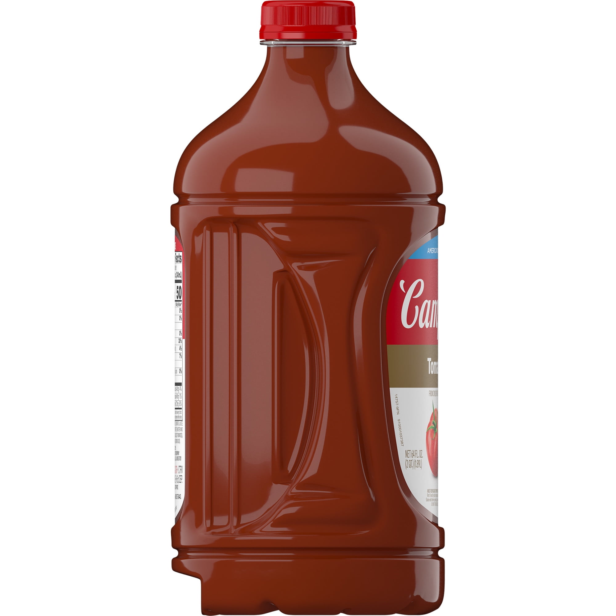 (6 pack) Campbell’s 100% Tomato Juice, 64 fl oz Bottle