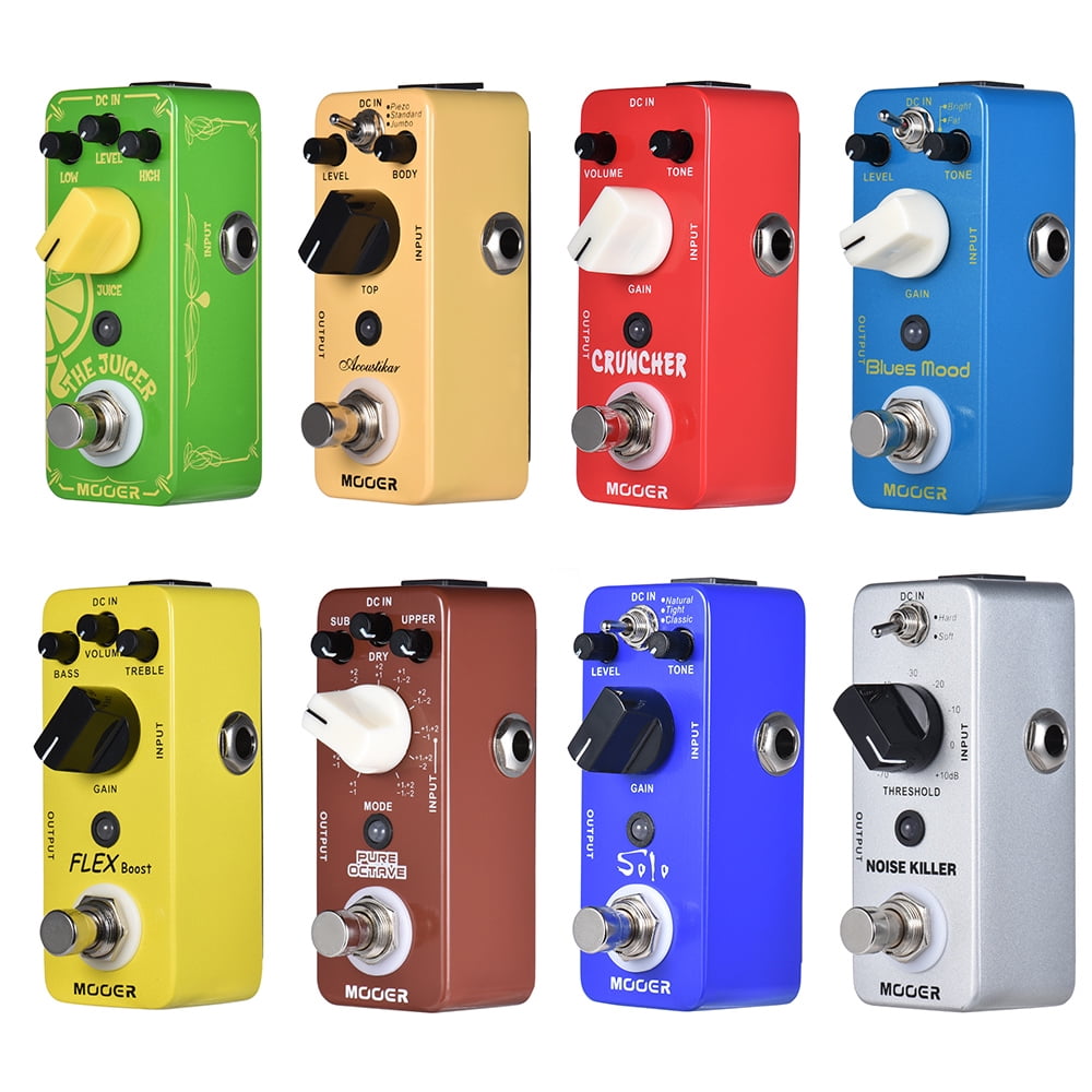MOOER Acoustikar Acoustic Guitar Simulator Pedal with True Bypass and 3 Modes Piezo Standard Jumbo