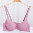 thumbnail image 2 of CFLVAEK Push Up Bras for Women Comfort Wireless Adjustable Straps Bra Full Coverage Seamless Bralettes Purple S, 2 of 5