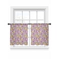 thumbnail image 6 of Lemon Tree Birds Sheer Curtains for Living Room Bedroom Yellow Botanical Pink Floral Sheer Curtains 54 Inch Long 2 Panels Set Light Filtering Curtain Window Treatments Drapes for Dining Room, 6 of 6