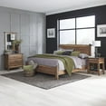 thumbnail image 3 of Homestyles 5185-621 51 x 79.5 x 88.75 in. Forest Retreat King Size Bed with Nightstand, Chest & Mirror - Brown, 3 of 5