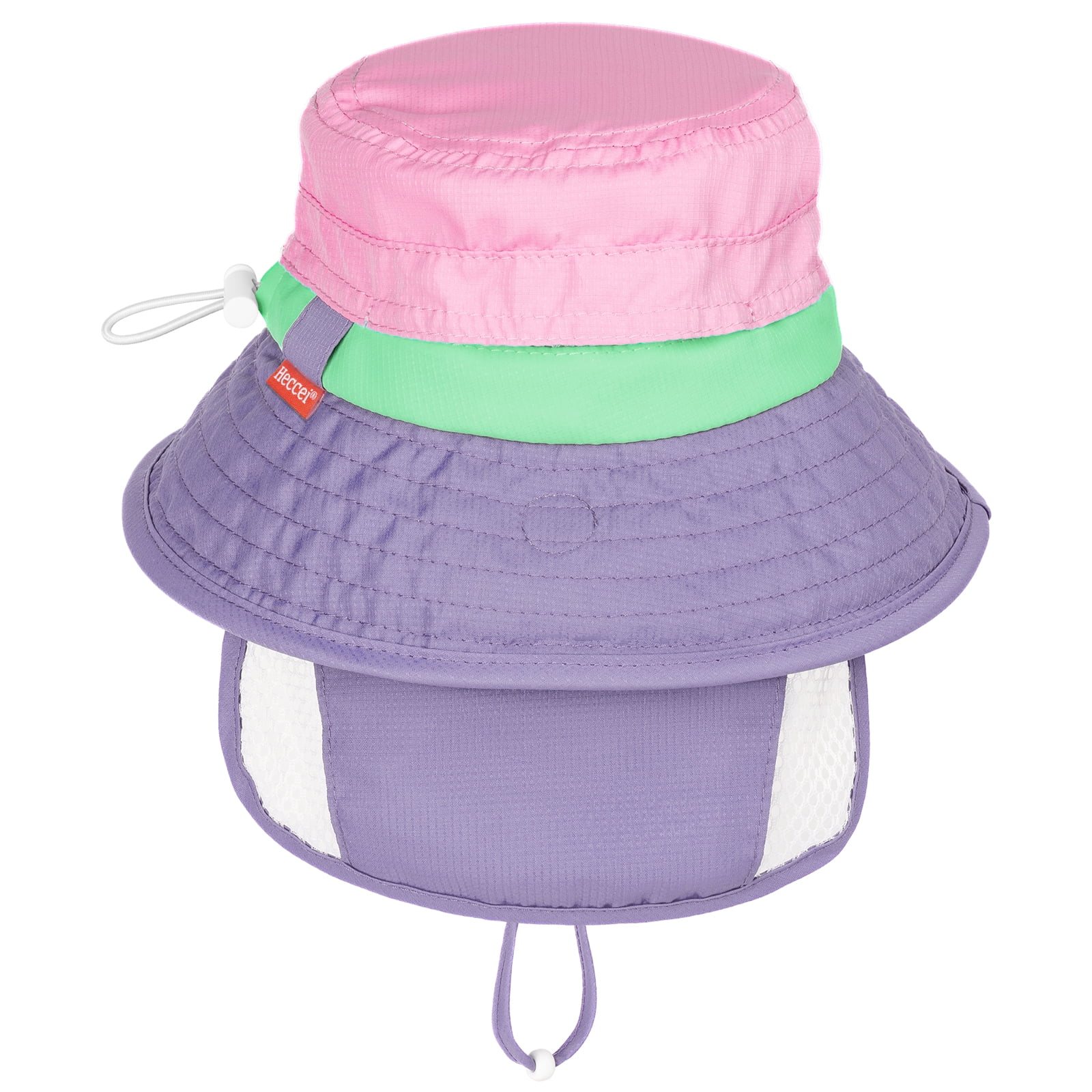 HECCEI Infant Sun Hat UPF 50+ Sun Protection Hat, 0-6 Months, Purple