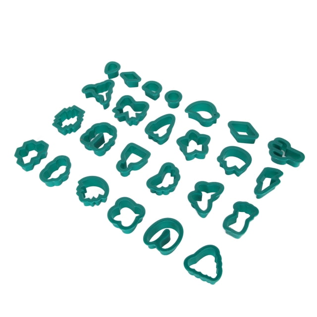 Cortadores De Aretes De Arcilla De Polímero, Para Escultura, Pasteles, Fondant Y Verduras, Cuchillas De Acero Inoxidable, 25 Formas Kit De Fabricación De Joyas De Bricolaje