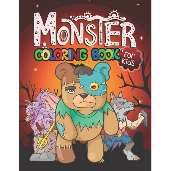 Monster Coloring Book for Kids, (Paperback)