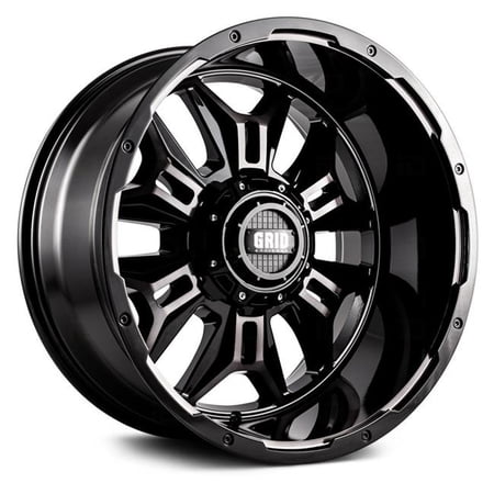 Grid Wheels A2212237S4 22 X 12 in. GD11 Gloss Black with Double Dark Tint