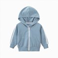 thumbnail image 6 of Gibobby Hoodie Toddler Kids Zip Up Hoodie Soft Sweatshirt Back To School 2T 3T 4T 5T 6T 7T 8T Kids Hoodies For Toddler Zipper Hoodie Sweatshirts(12-18 Months,Light Blue), 6 of 6