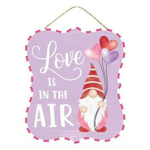 10" Wooden Sign: Love Is In The Air