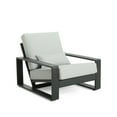 thumbnail image 2 of Aureth Outdoor Patio Lounge Chair with Lumbar Pillow, Aluminum, Black+Grey, 2 of 8