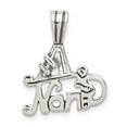 thumbnail image 3 of 925 Sterling Silver #1 Nana Shaped Pendant, 3 of 5