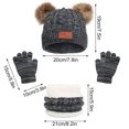 thumbnail image 3 of Lilgiuy Toddler Kids Winter Hats Gloves Scarfs Beanie Mittens Neck Warmer for Baby Girls Boys Gifts, 3 of 4