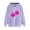 Purple(New), variant on PNTUTB Women's Print Winter Hoodie Pullover Long Sleeved Casual Round Neck Comfortable Sweatshirt