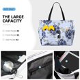 thumbnail image 3 of Daiia Turtle with Blue Stones Beach Travel Bag - Water-Resistant Beach Bag, Lightweight Tote with 7 Pockets for Women and Men - Gym,Pool,Camping,Reusable Grocery Bag, 3 of 7